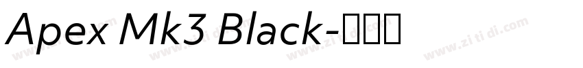 Apex Mk3 Black字体转换